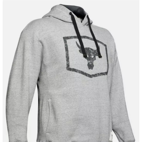 Under Armour Other - Under Armour Project Rock Warm-Up Hoodie Sweatshirt Pullover Gray
